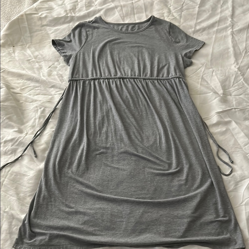 Casual Gray Short Sleeve Dress